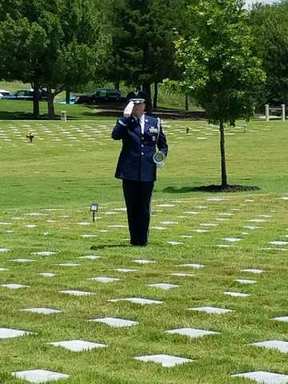 USAF Honor Guard at DFW National Cemetery